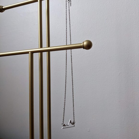 Handmade Silver Mountain Range Necklace - Picture 2 of 3